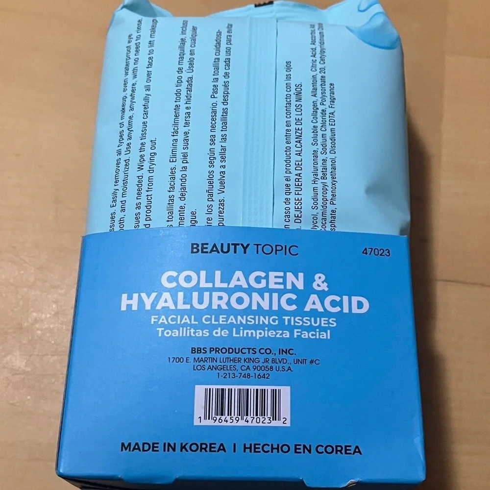 Facial Cleansing Tissues - Blue